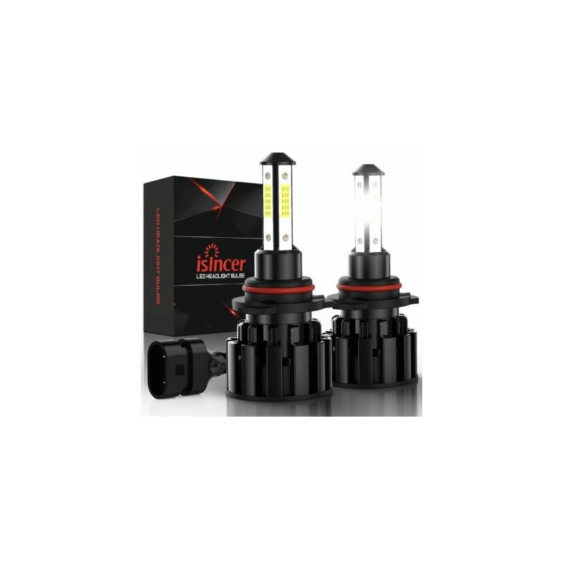4 caras hiper led 9005 h10 hb5 hb3 baja