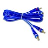 cable rca 3.6 metros azul