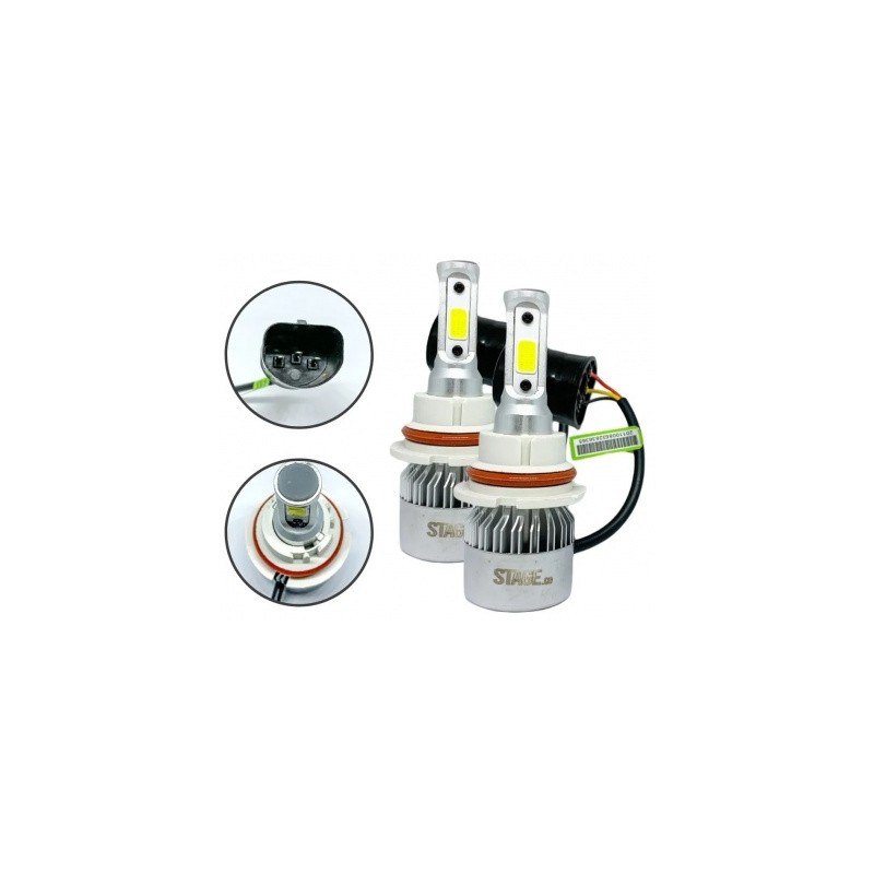 hiper led c6 9007 9004 hb5 alta y baja