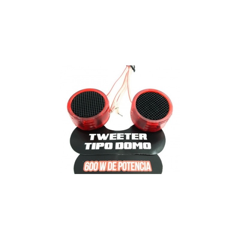 juego de tweeters domo 1  200w rojo