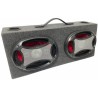 maleta doble 6x9 4 vias 750w