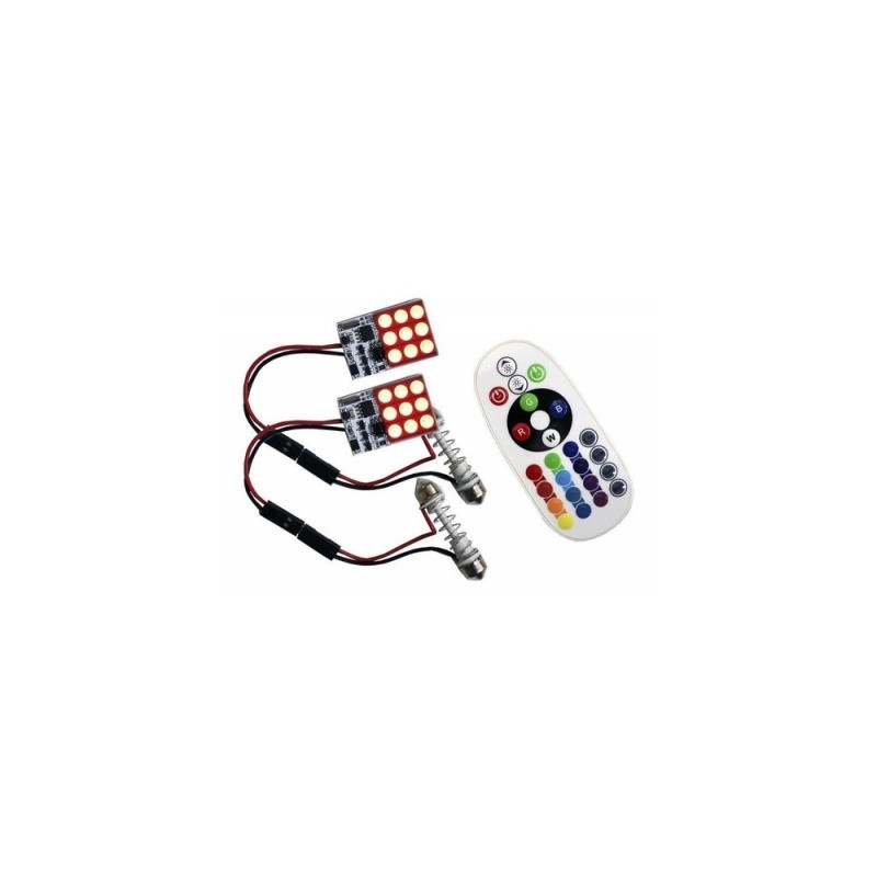 modulo led rgb con control y puntas
