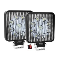 par de faros led cuadrados osun