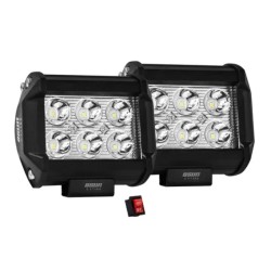 par de faros led cuadrados osun