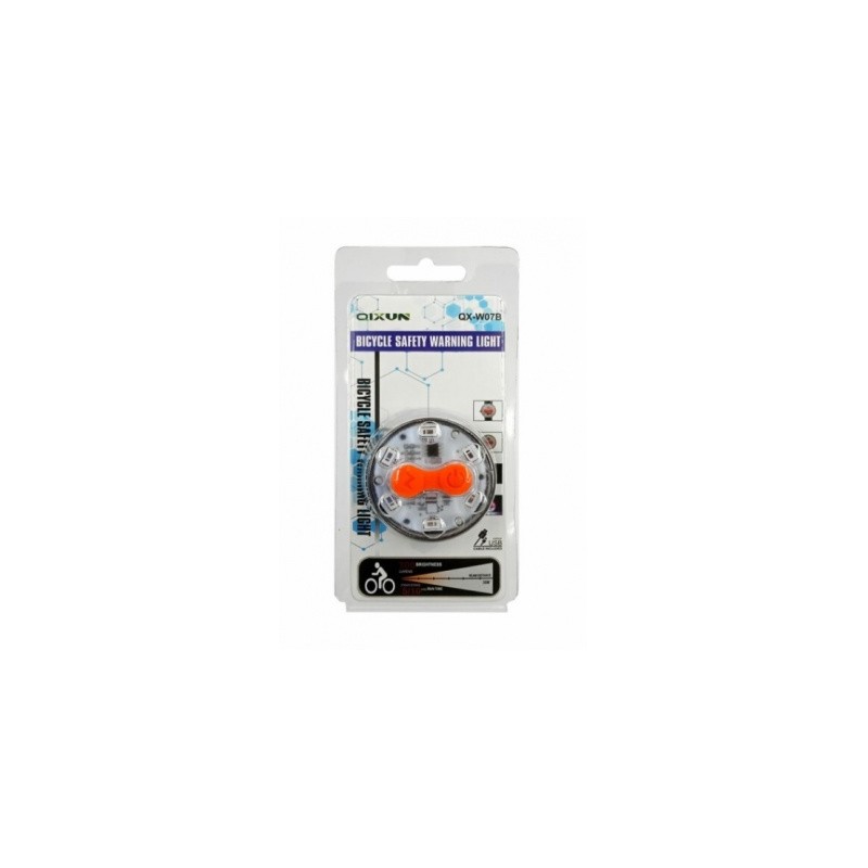 luz trasera para bicicleta recargable qx-w07b