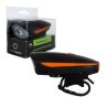 lampara frontal para bicicleta con claxon fy-058 hj-7588