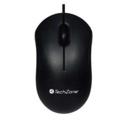 mouse alambrico tech zone negro