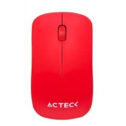 mouse inalambrico acteck rojo ac-928922