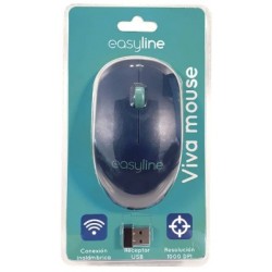 mouse inalambrico easy line viva azul