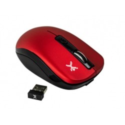 mouse inalambrico recargable rojo perfect choice