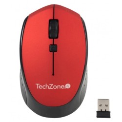 mouse inalambrico techzone tz19mou01 rojo