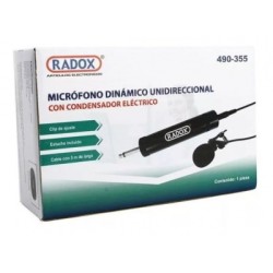 microfono con condensador electrico radox