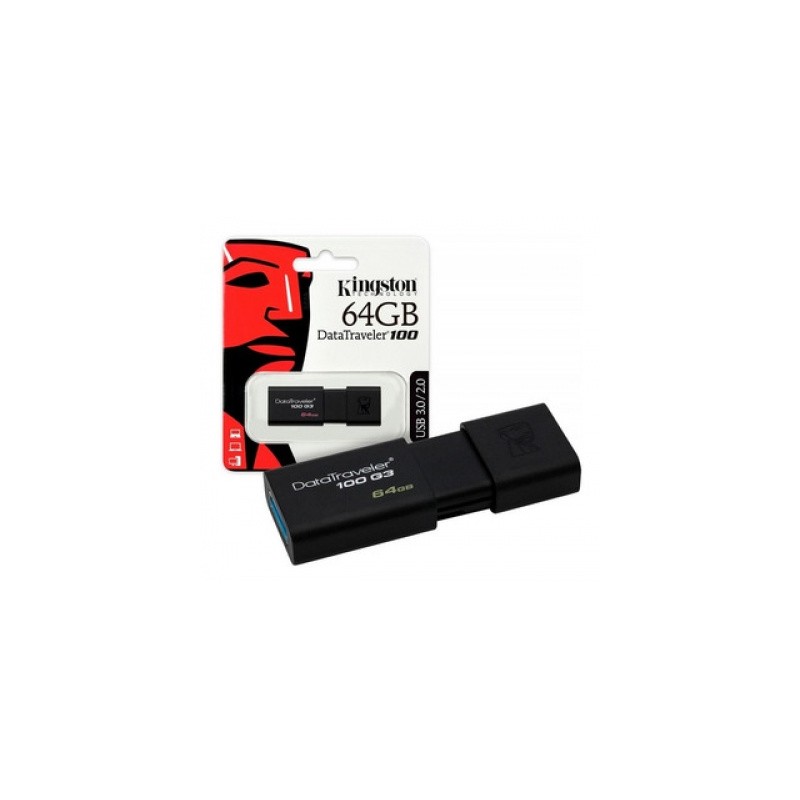 memoria 64gb usb kingston negro ram-2956