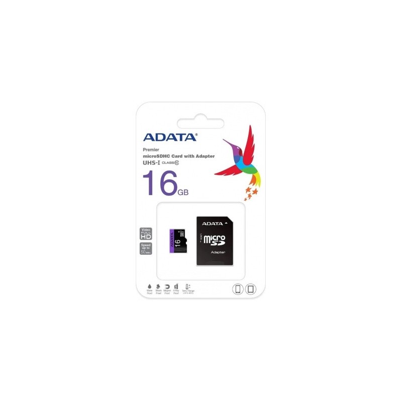 memoria micro sd 16gb adata clase 10