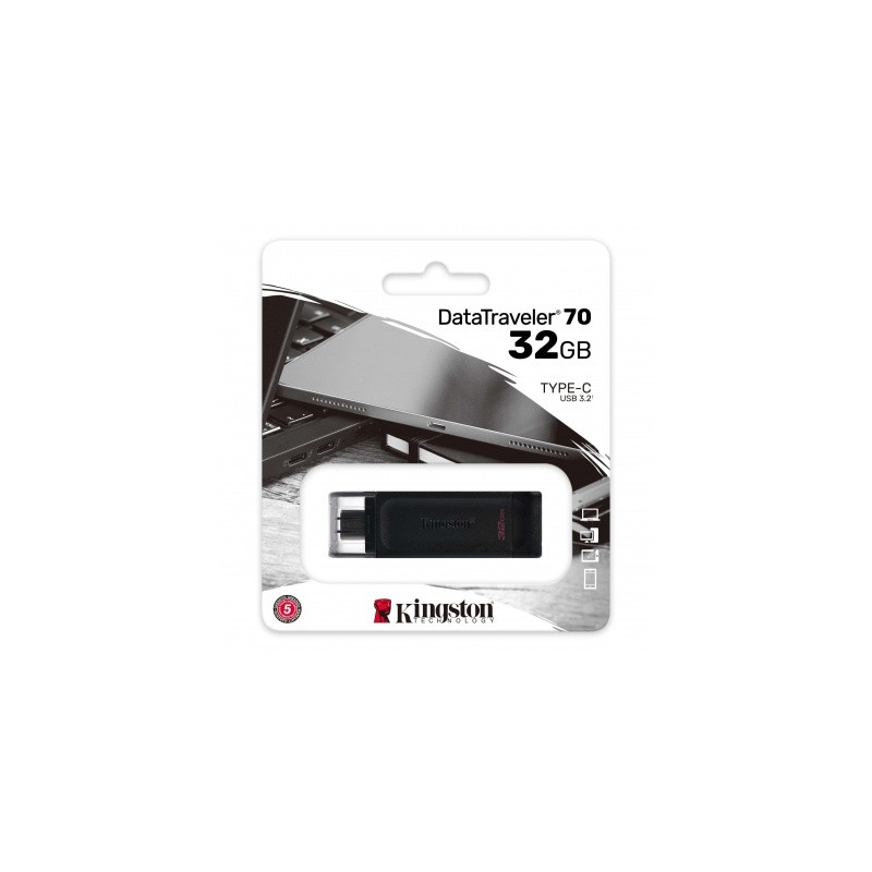 memoria tipo c 32gb kingston 3.2 negro