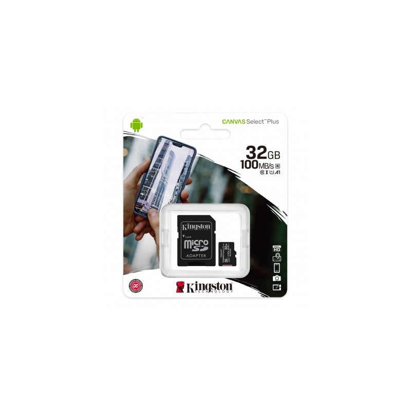memoria micro sd 32gb kingston class 10 canvas select