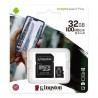 memoria micro sd 32gb kingston class 10 canvas select