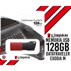 memoria usb 128gb Kingston exodia roja usb3.2