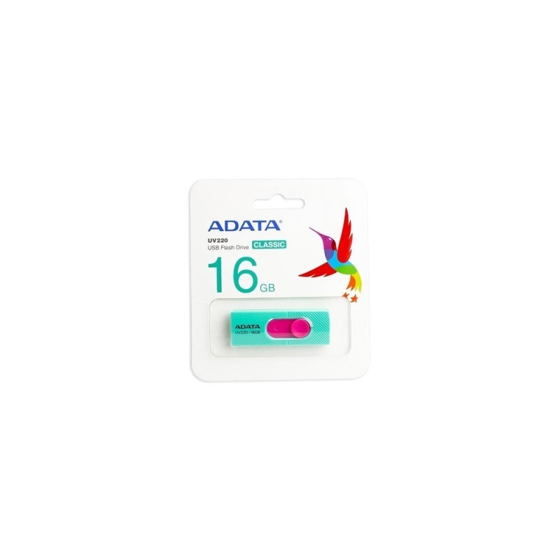 memoria usb 16gb adata uv220 rosa