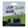 memoria usb 16gb ghia 2.0 negro / verde