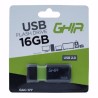 memoria usb 16gb ghia 2.0 negro / verde