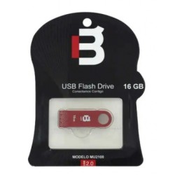 memoria usb 16gb metalica roja blackpcs mu2108