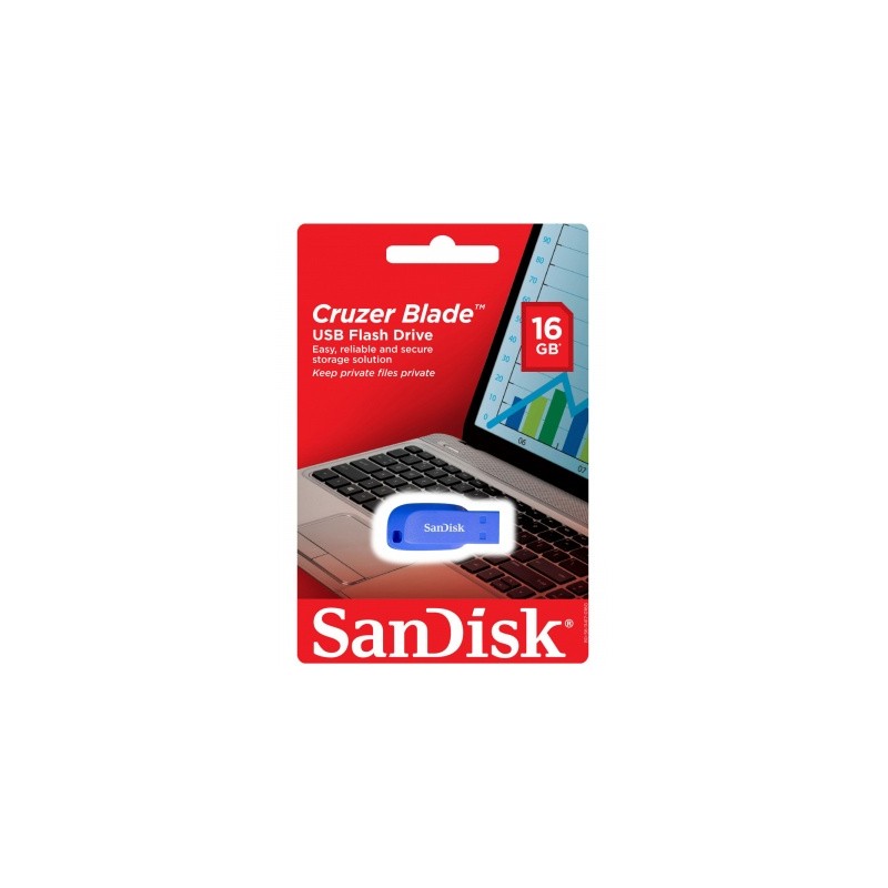 memoria usb 16gb sandisk azul