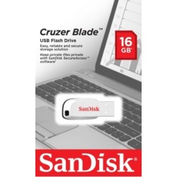memoria usb 16gb sandisk blanco