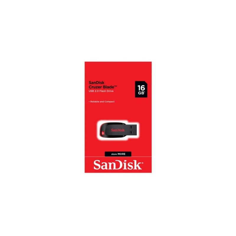 memoria usb 16gb sandisk negro