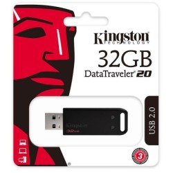 memoria usb 32gb kingston 2.0 negro