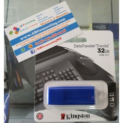memoria usb 32gb kingston 3.2 azul exodia
