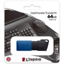 memoria usb 64gb Kingston datatraveler azul usb3.1