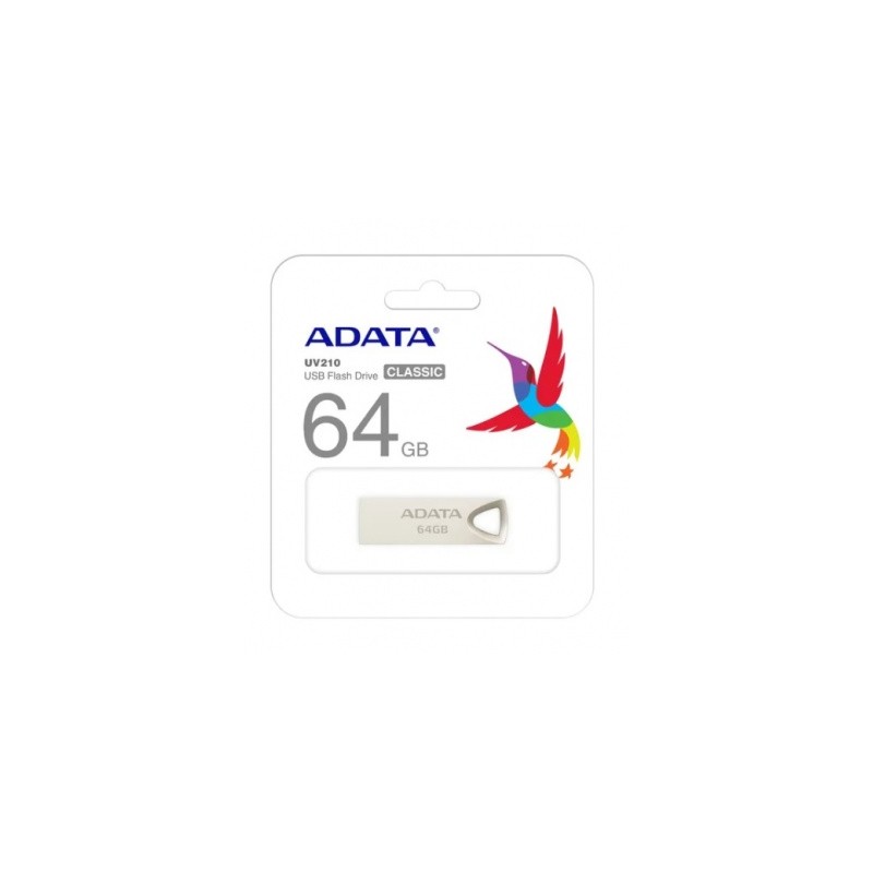 memoria usb adata 64gb 2.0 metalica uv210