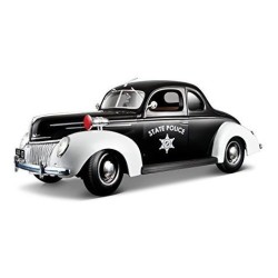 1939 Ford deluxe- police escala 1/18