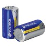 paquete 2 baterias c carbon zinc volteck