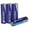 paquete 4 baterias aa alcalina volteck