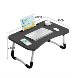 mesa con portavaso para laptop tablet cama