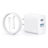 cargador 1hora de doble puerto 20w c   cable c a c