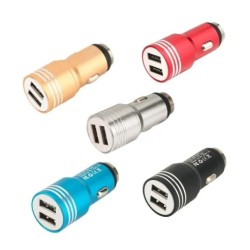 cargador cenicero doble metalico 1a