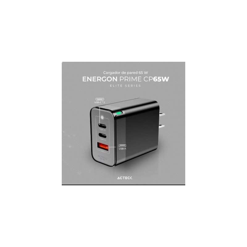cargador de pared 65w cp65w acteck