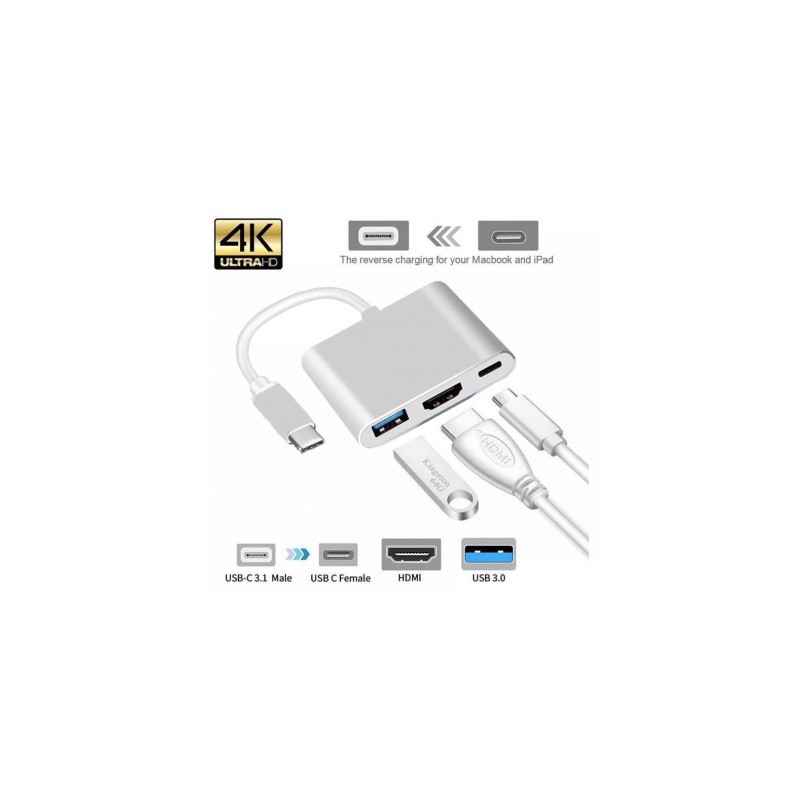 convertidor tipo c a hdmi usb tipo c